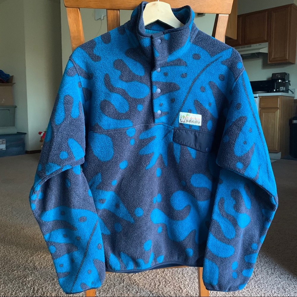 Patagonia Vintage Style Fleece Synchilla Snap-T Pullover Sweater Jacket Rare - Picture 1 of 4